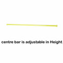Centre Bar For Garment Clothes Yellow  Rail Sizes  3ft 4ft 5ft 6ft
