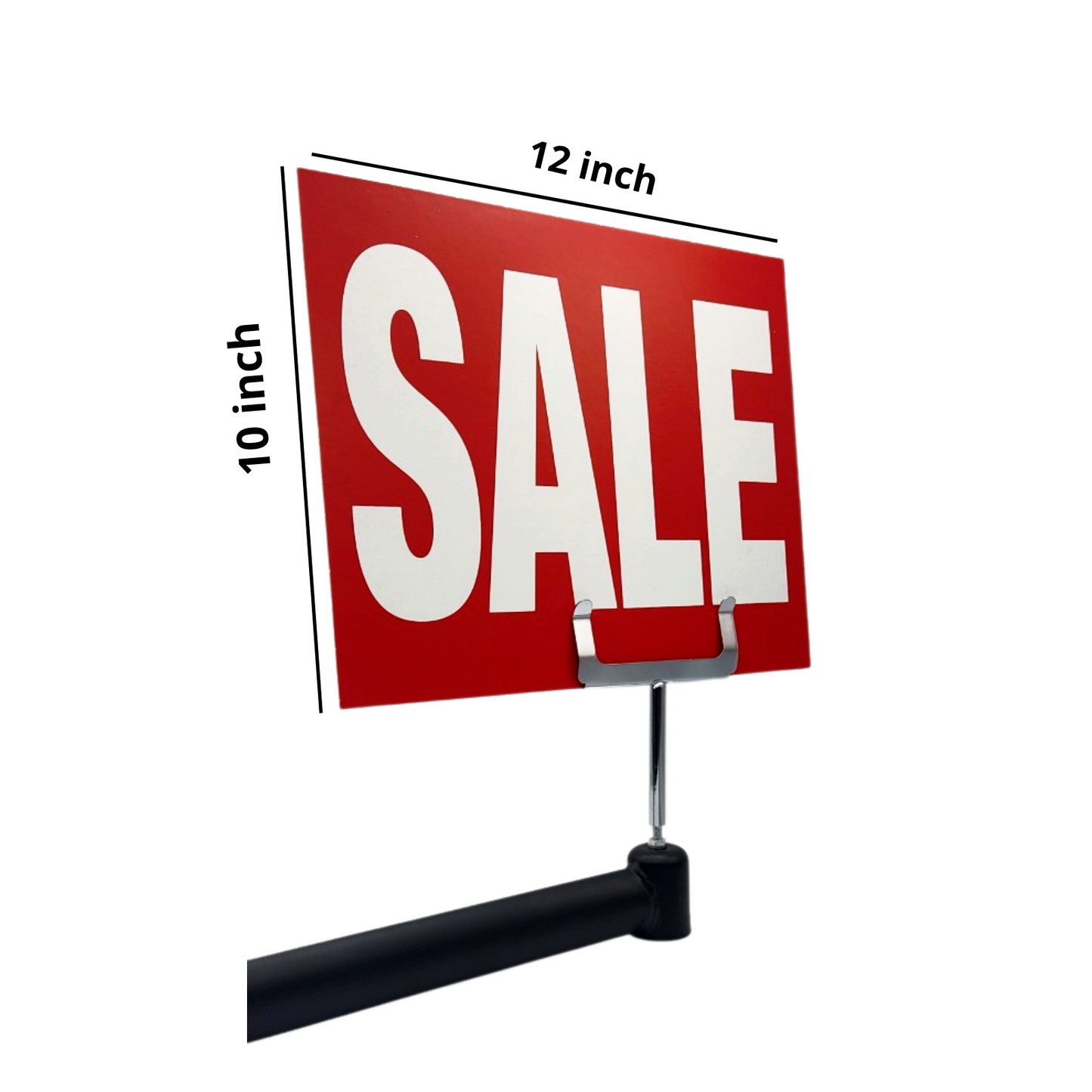 Red Display Cards Signs For Retail Shop Market Stall Rail Red Display Cards Signs - POS Sale