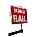 Red Display Cards Signs For Retail Shop Market Stall Rail Red Display Cards Signs - POS Sale