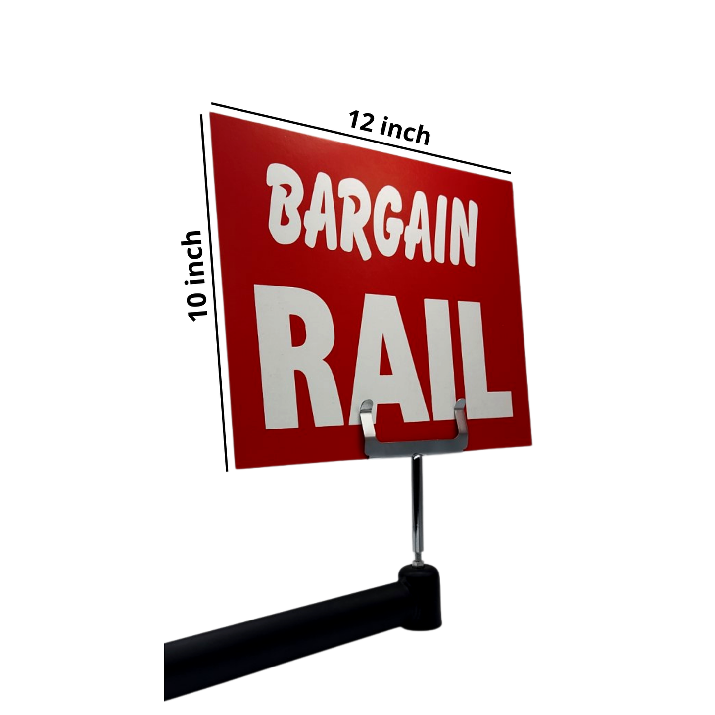 Red Display Cards Signs For Retail Shop Market Stall Rail Red Display Cards Signs - POS Sale