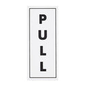White/Black Self-Adhesive Signage-PUSH/PULL