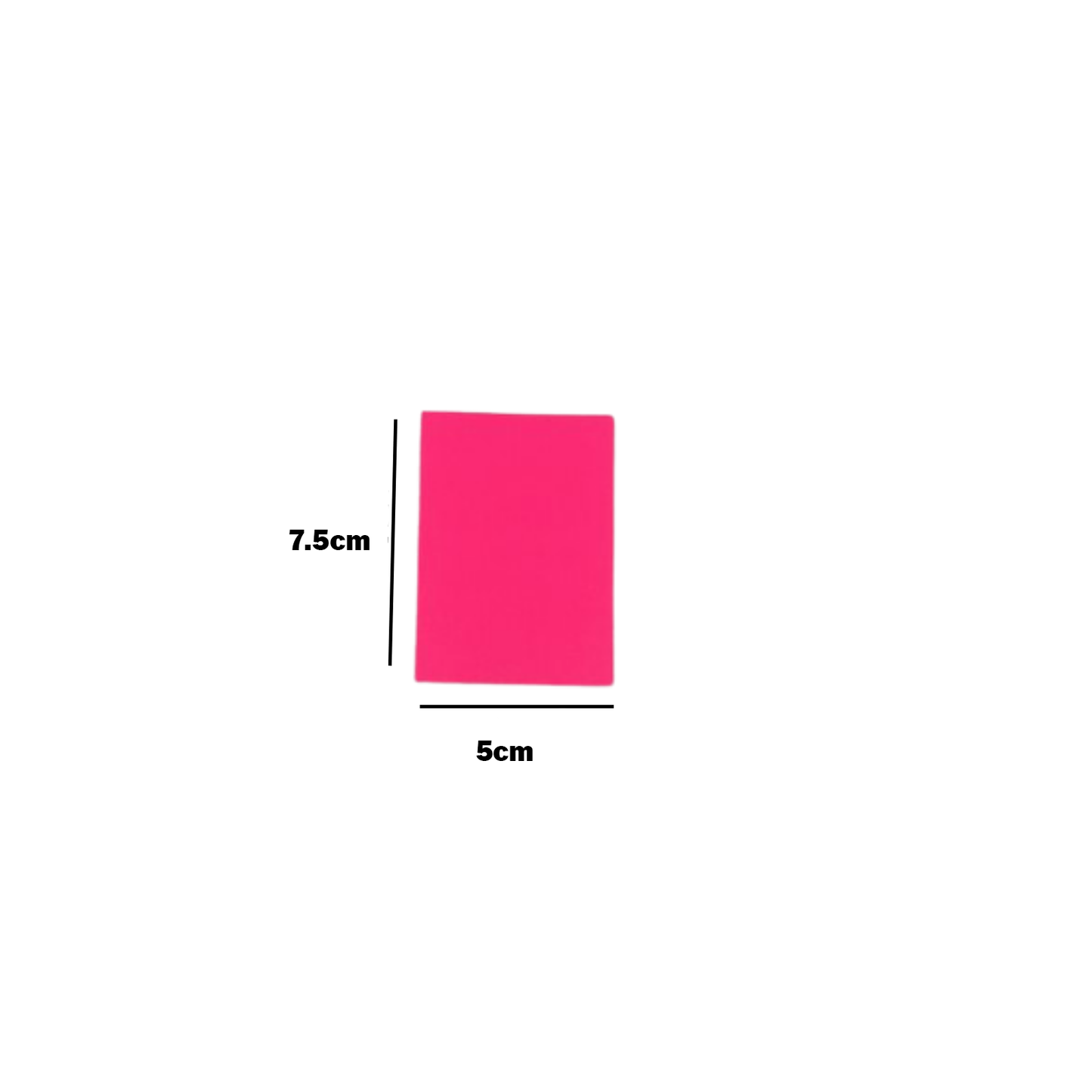 Thin Sized Plain Fluorescent Dyglo Cards