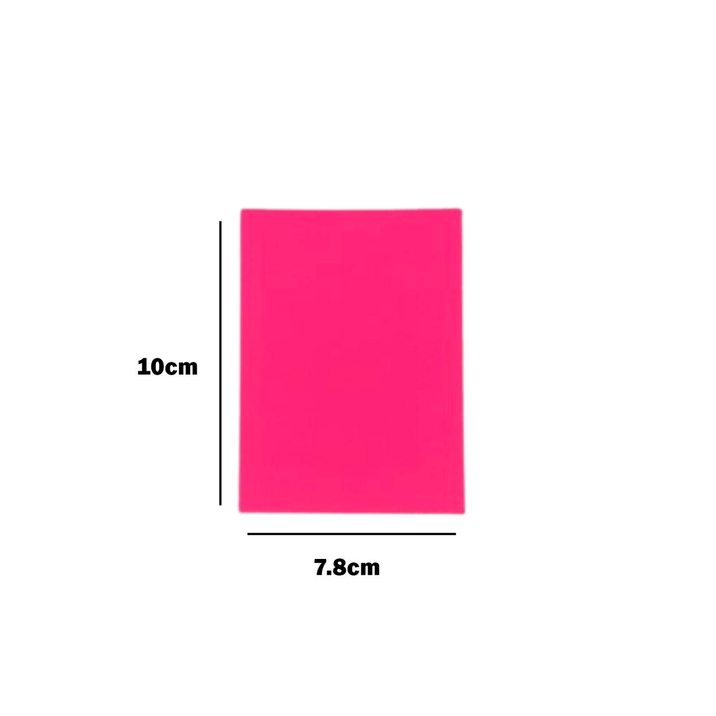 Thin Sized Plain Fluorescent Dyglo Cards