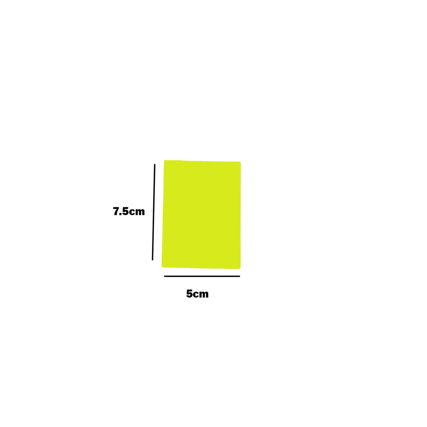 Thin Sized Plain Fluorescent Dyglo Cards