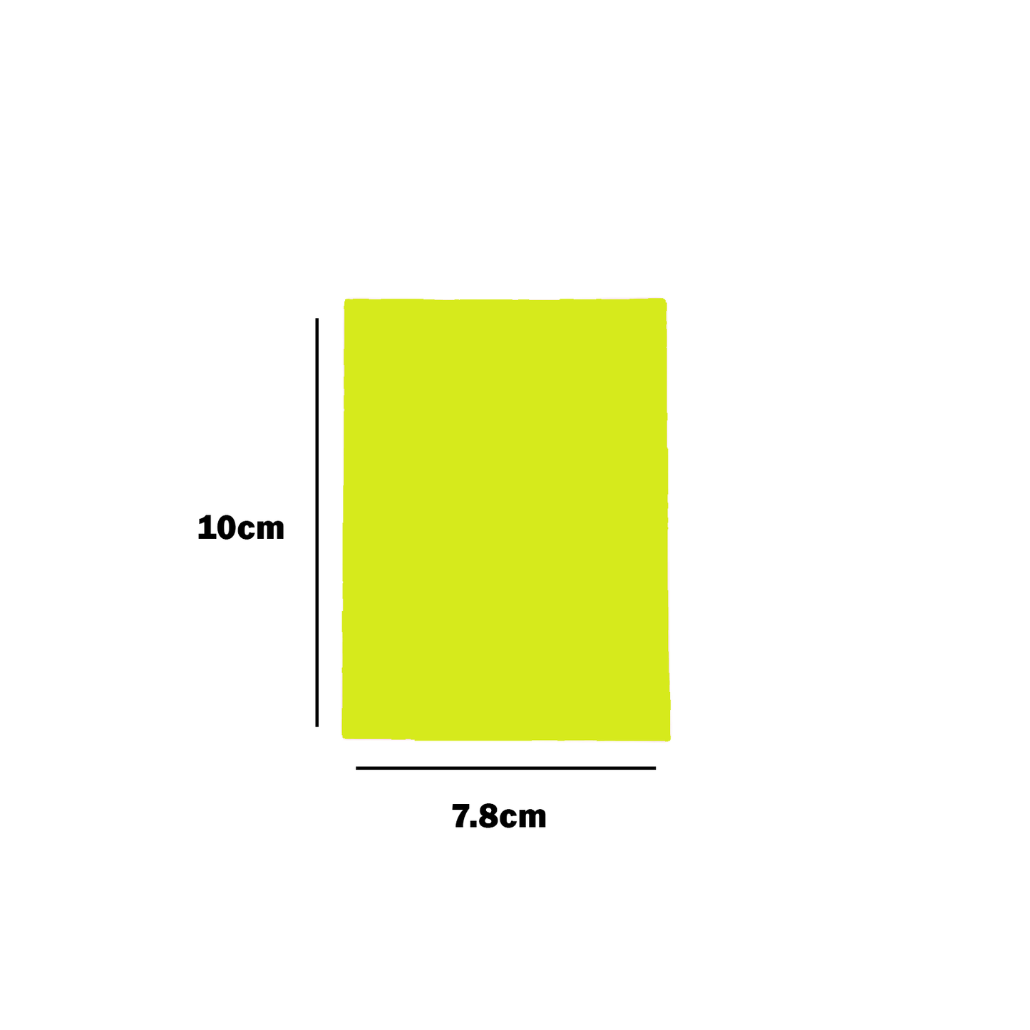 Thin Sized Plain Fluorescent Dyglo Cards