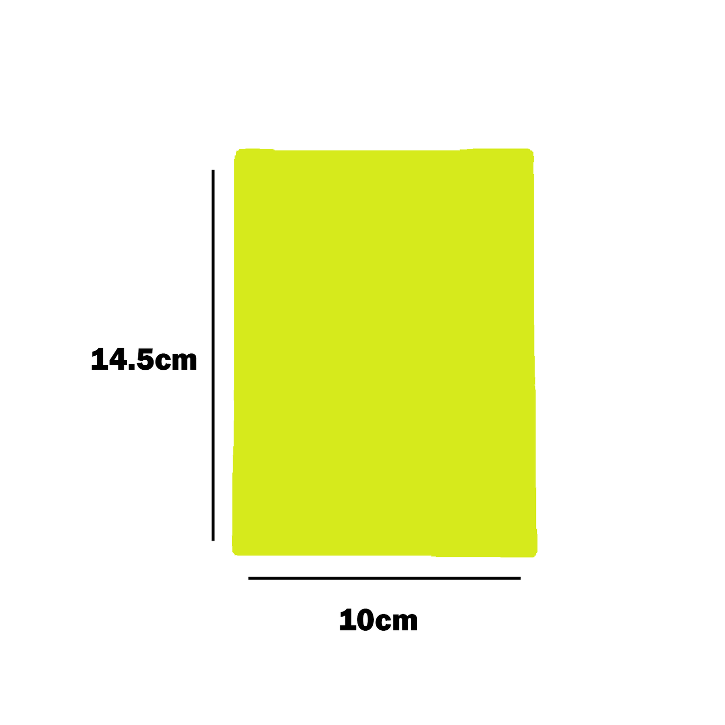 Thin Sized Plain Fluorescent Dyglo Cards