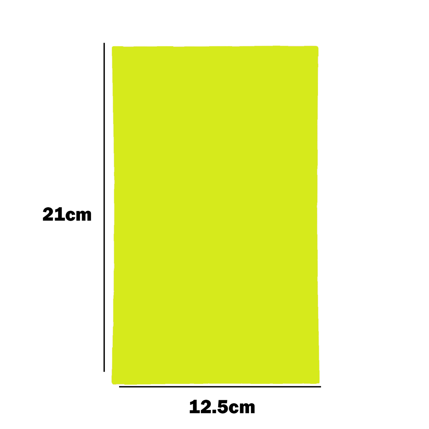 Thin Sized Plain Fluorescent Dyglo Cards