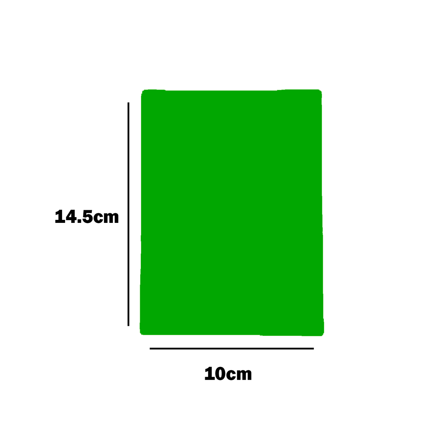 Thin Sized Plain Fluorescent Dyglo Cards