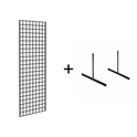 6FT BLACK MESH WITH L-LEG OR T-LEG