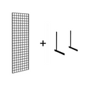 6FT BLACK MESH WITH L-LEG OR T-LEG