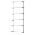Glass Twin Slot Shelving Set - 15cm Width