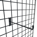 Black Grid Mesh Hooks Single Prong Shop Display