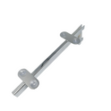 Chrome Glass Shelf Brackets For Upright Dual Suction Pad For Holding 2 Glass