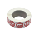 1000x 25mm £1-£30 Red Price Self Adhesive Stickers Sticky Labels For Retail Display