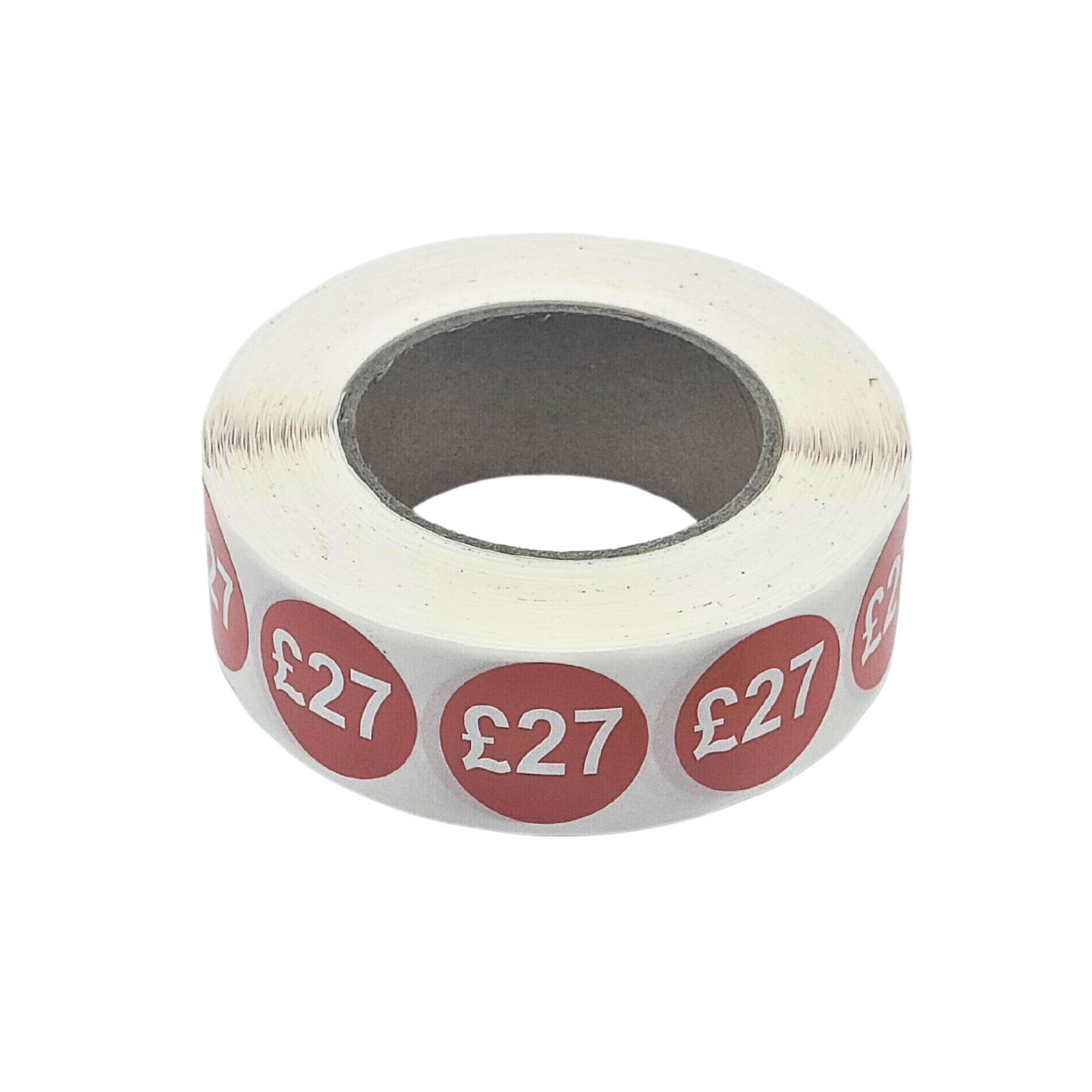 1000x 25mm £1-£30 Red Price Self Adhesive Stickers Sticky Labels For Retail Display