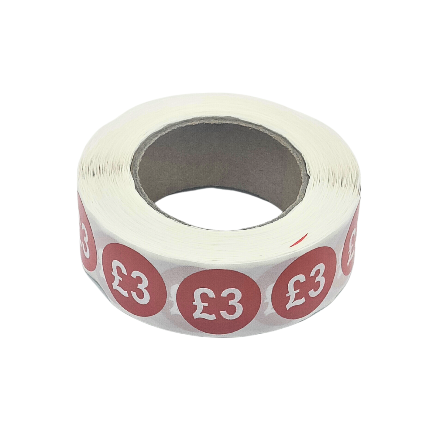 1000x 25mm £1-£30 Red Price Self Adhesive Stickers Sticky Labels For Retail Display
