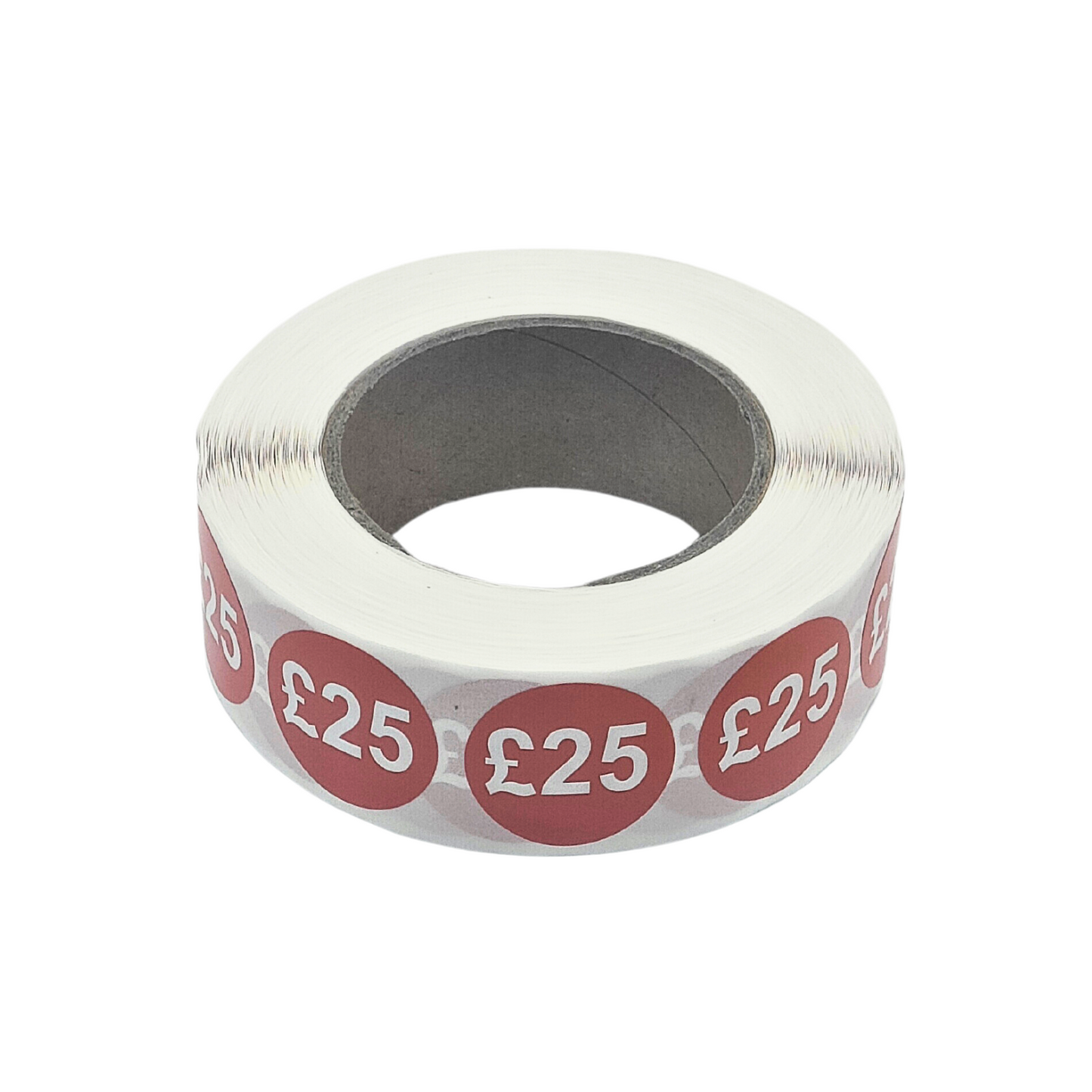 1000x 25mm £1-£30 Red Price Self Adhesive Stickers Sticky Labels For Retail Display