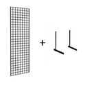 7FT BLACK MESH WITH L-LEG OR T-LEG