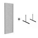 7FT BLACK MESH WITH L-LEG OR T-LEG