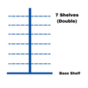 Retail Gondola Shelving Unit - H240cm X W100cm