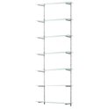 Glass Twin Slot Shelving Set - 15cm Width