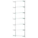 Glass Twin Slot Shelving Set - 20cm Width