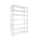 7 Tier Chrome Wire Shelving - 6ft Height