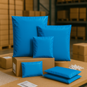 100x Blue Mailing Bags