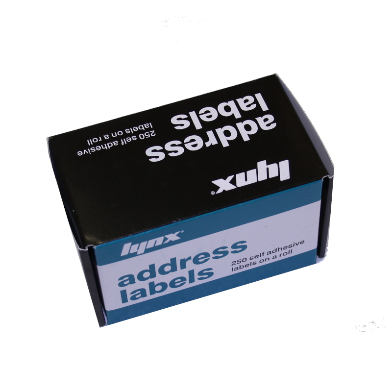 250xLynx 89mmx36mmplain removable address label