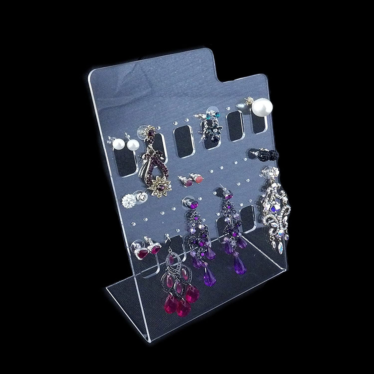 Luxury Acrylic Counter Top Stud Earring Display Stand