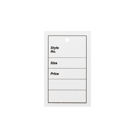 1000 Unstrung Clothes/ Garment Reference Stock Ticket/ Tags/ Labels