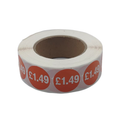 1000x 25mm £1.25-£19.99 Red Price Self Adhesive Stickers Sticky Labels Swing Tag Labels For Retail
