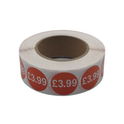 1000x 25mm £1.25-£19.99 Red Price Self Adhesive Stickers Sticky Labels Swing Tag Labels For Retail