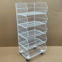 Pallet Of 60cm Stackable Baskets Black/White/Chrome Colour