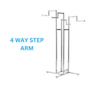 Heavy Duty Fashion Rails 4 / 2 Way, Spiral, Circular Rail, 1 Or 2 Tier Hat Stand