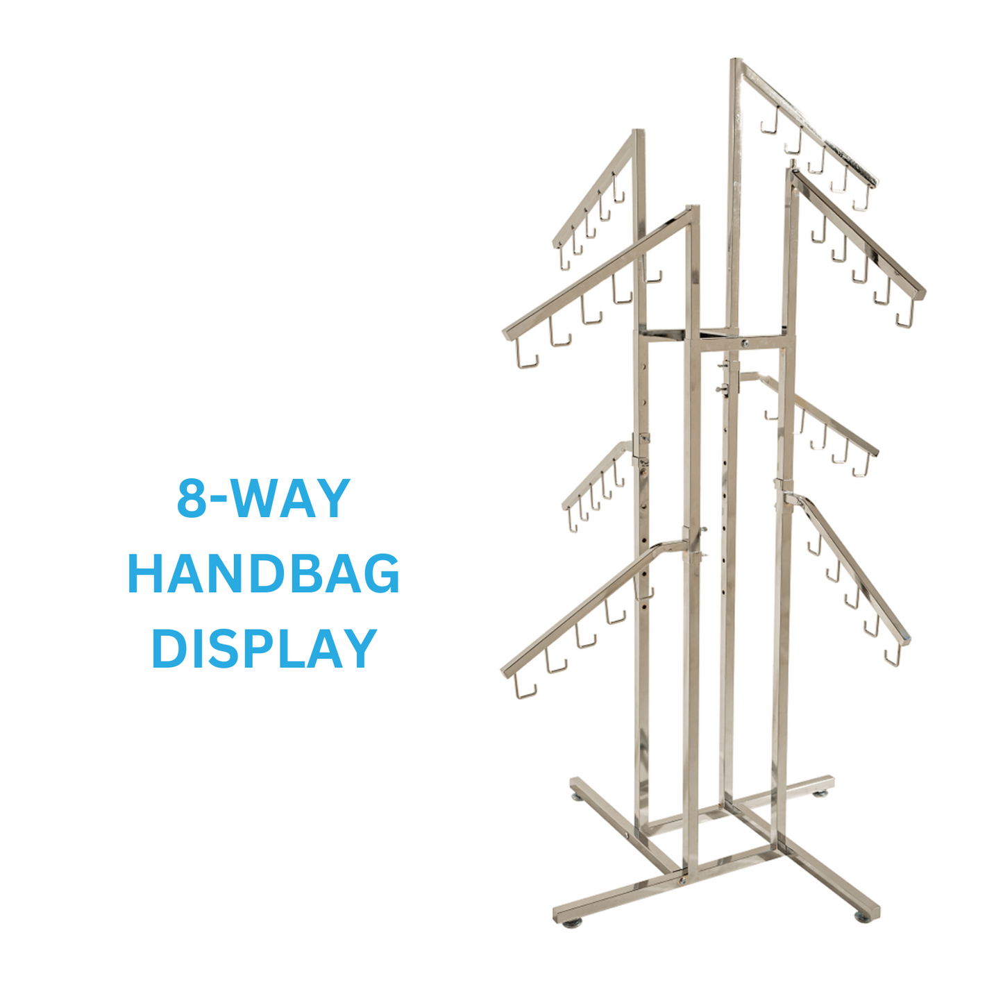 Heavy Duty Fashion Rails 4 / 2 Way, Spiral, Circular Rail, 1 Or 2 Tier Hat Stand