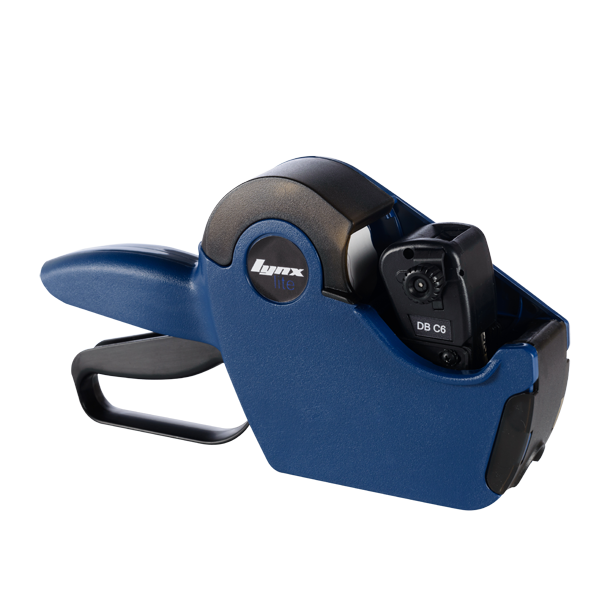 LYNX Lynxlite 2612 One-Line Price Gun with 6 Numeric Bands (Blue body)