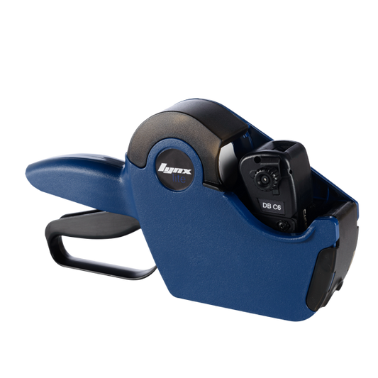 LYNX Lynxlite 2612 One-Line Price Gun with 6 Numeric Bands (Blue body)
