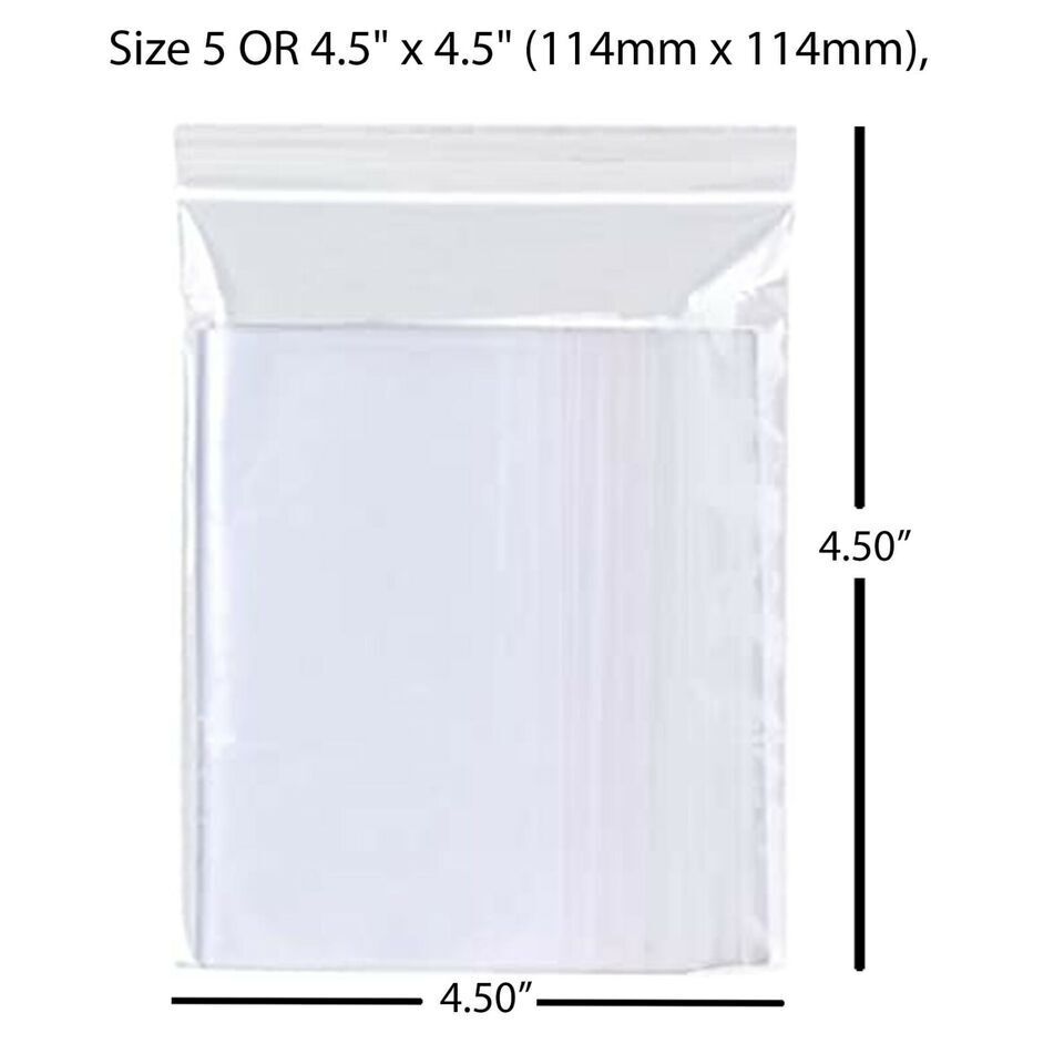 Self Resealable Bags Polythene Grip Seal Bags Clear Poly Plastic Zip Lock