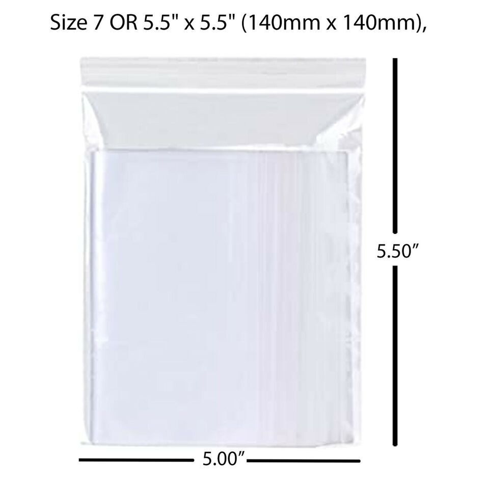 Self Resealable Bags Polythene Grip Seal Bags Clear Poly Plastic Zip Lock