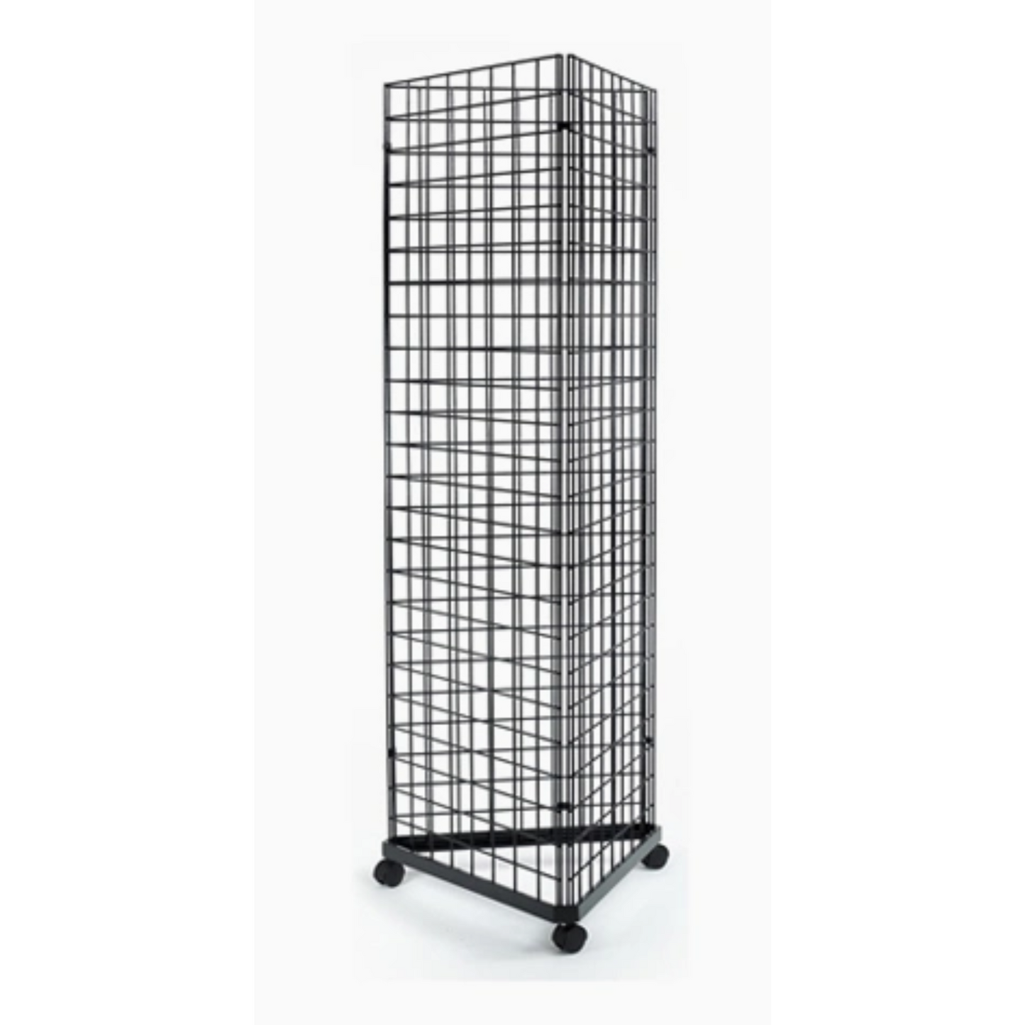 Black Grid Mesh Panels with Base for Retail Display Set