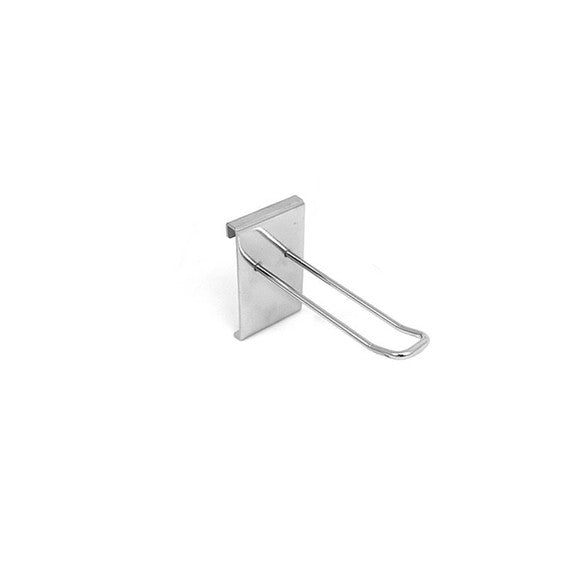 4" Grid Mesh Euro Hooks Single Prong Shop Display (4 Inch)