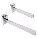 200mm Glass Shelf Brackets For Slatwall - With Suction Pads For Glass