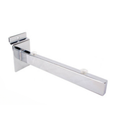 250mm Glass Shelf Brackets For Slatwall - With Suction Pads For Glass