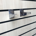 100mm Wooden Shelf Brackets For Slatwall Shop Fittings Heavy Duty In Chrome