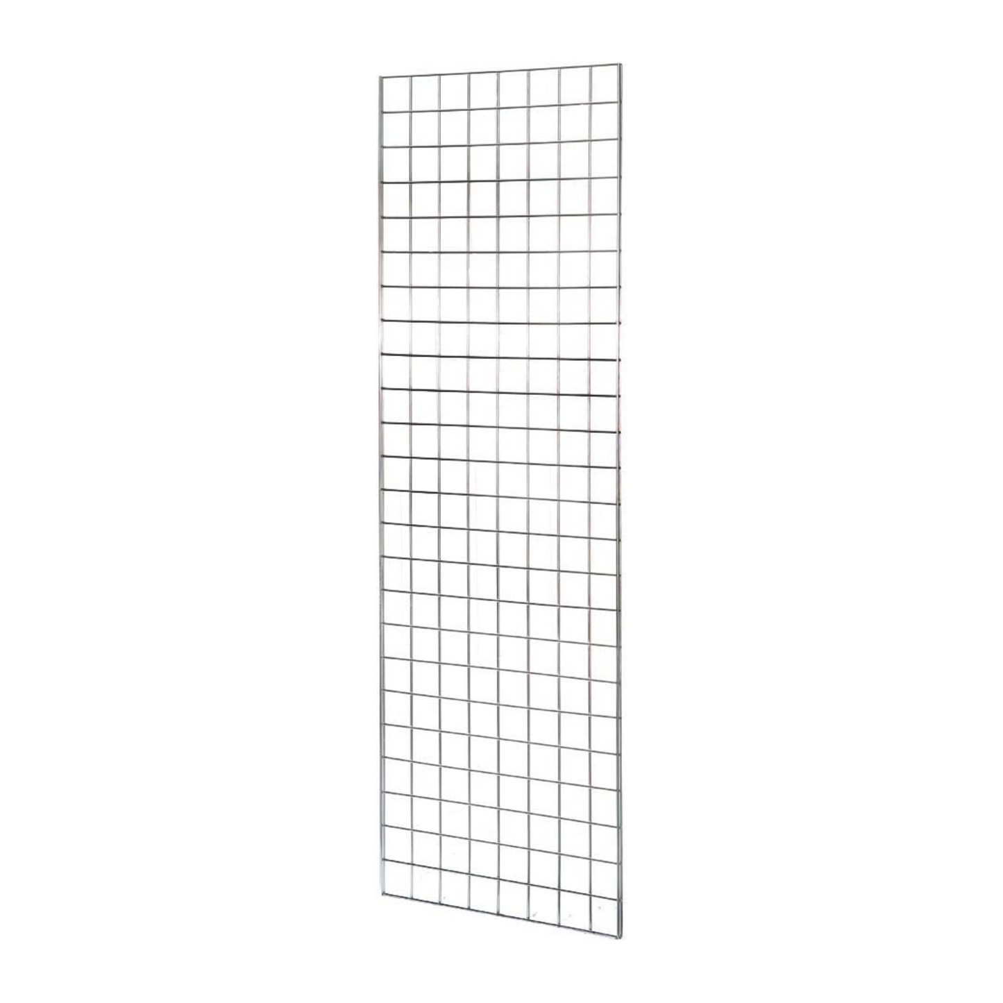 8ft Heavy Duty Chrome Grid Mesh Panels With L-Leg or T-Leg