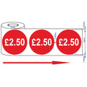500x 45mm £1.50-£10.50 Red Self Adhesive Price Stickers