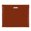 100x Plastic Plain Burgundy Carrier Bags