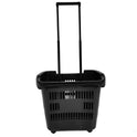 Pack of 10 Plastic Shopping Trolley Basket Supermarket Retail Store 31 Litre Capacity