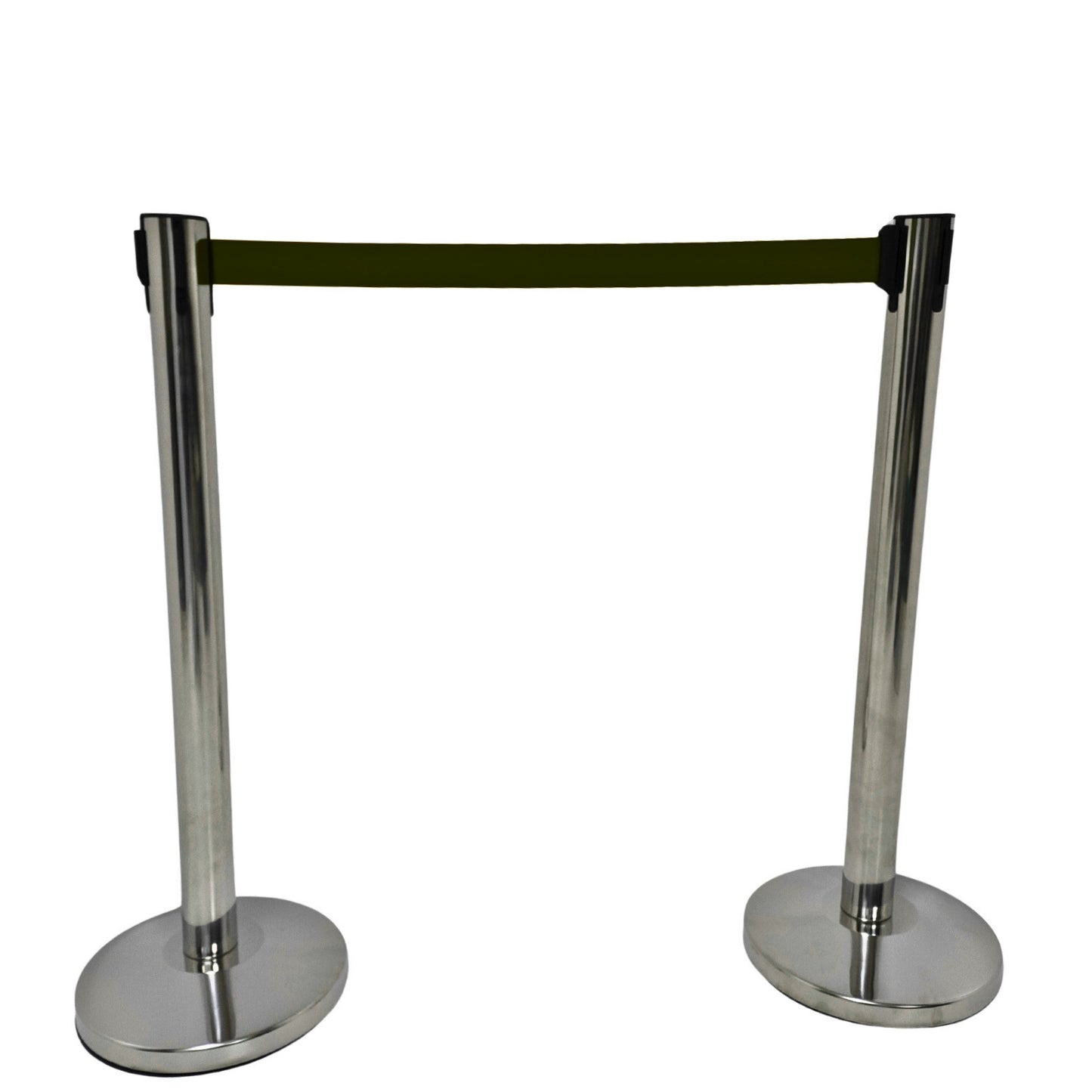 Chrome Retractable Queue Barrier System:Efficient Crowd Control&Queue Management